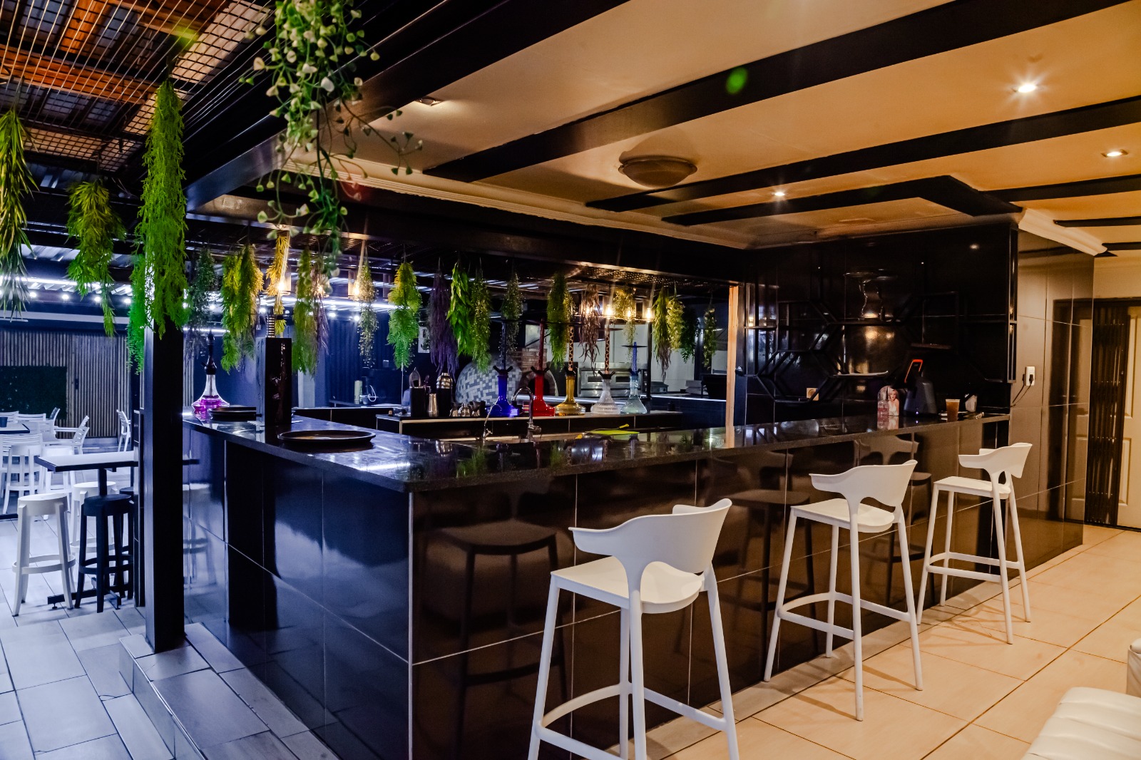 DJ booth and entertainment area